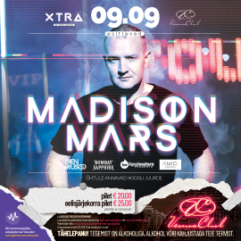 DJ MADISON MARS @VENUS CLUB ON 9TH OF SEPTEMBER
