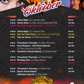 OKTOOBRI VÄGEVAD PEOD VENUSES